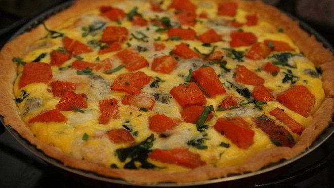 Рецепт Пирог из тыквы с горгонзолой