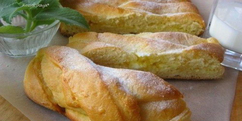 Как приготовить пирог-косичка со сливочно-лимонной начинкой