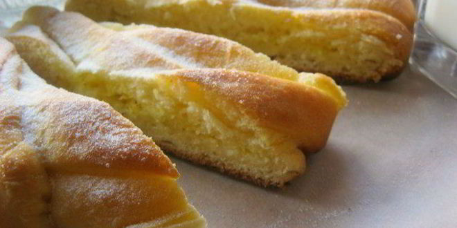 Рецепт пирог-косичка со сливочно-лимонной начинкой