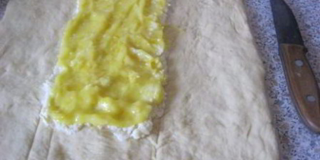 Рецепт пирог-косичка со сливочно-лимонной начинкой