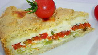 Рецепт Пирог с овощами и брынзой