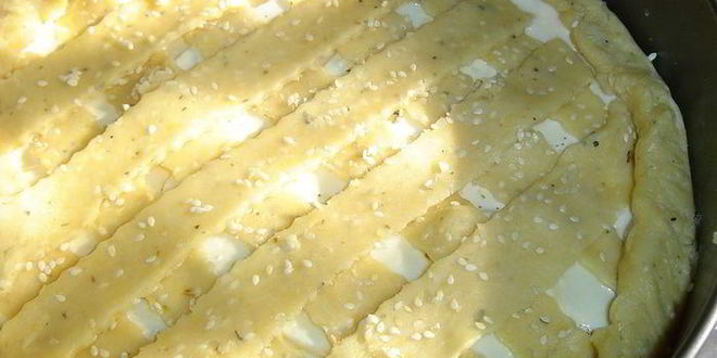 Рецепт пирог с овощами и брынзой