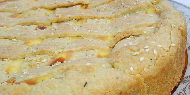 Рецепт пирог с овощами и брынзой