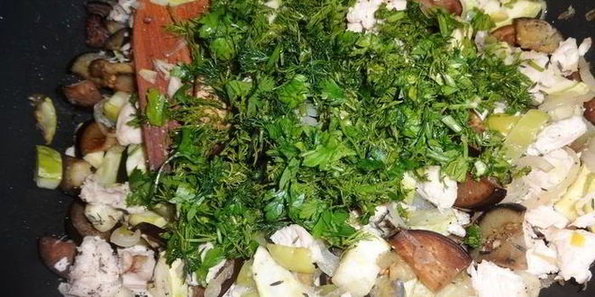 Рецепт пирог с овощами и куриной грудкой