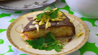 Рецепт Пирог с сыром и ветчиной