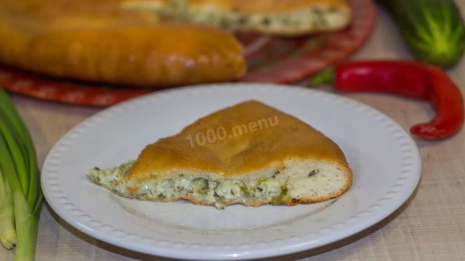 Рецепт Пирог с сыром и зеленью осетинский