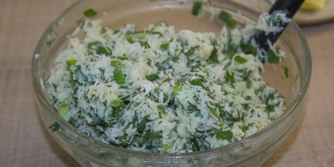 Рецепт пирог с сыром и зеленью осетинский