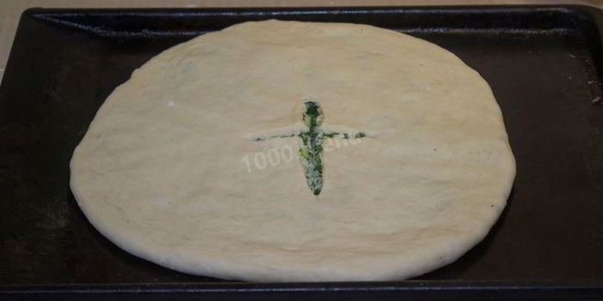 Рецепт пирог с сыром и зеленью осетинский