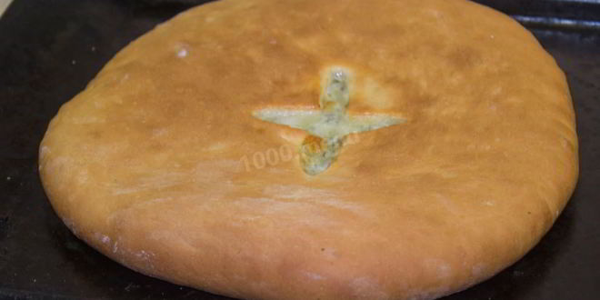 Рецепт пирог с сыром и зеленью осетинский