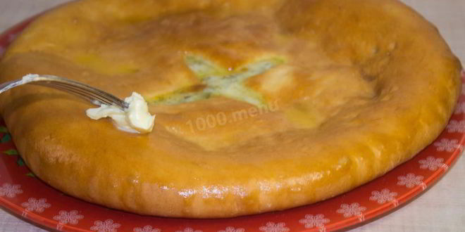 Рецепт пирог с сыром и зеленью осетинский
