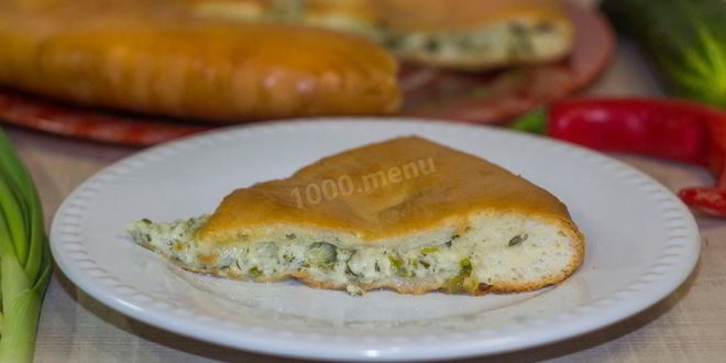 Рецепт пирог с сыром и зеленью осетинский