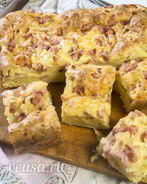 Пирог с ветчиной и сыром