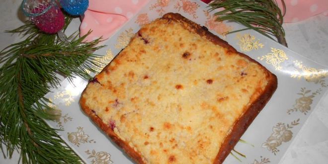 Рецепт пирог с вишней и рикоттой