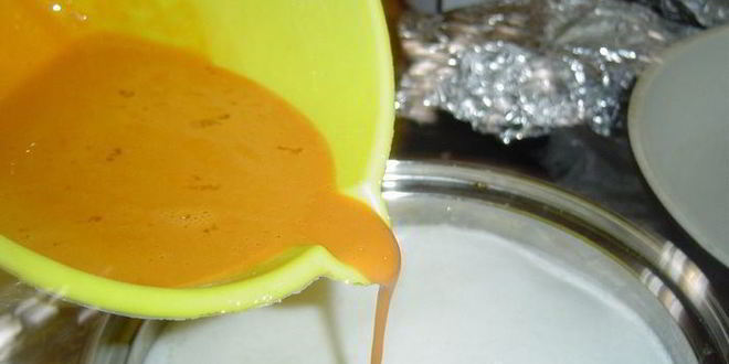 Рецепт пирог с яблоками, фаршированными марципаном и вялеными вишнями