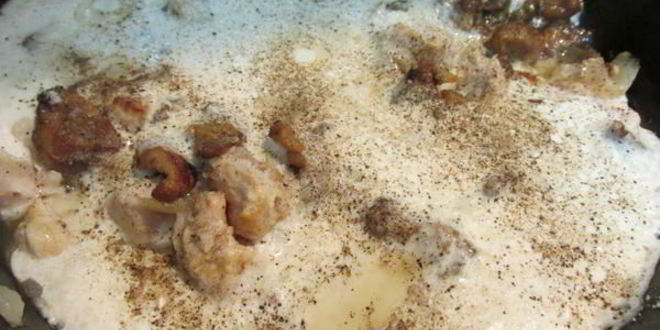 Рецепт пирог-жульен с курицей и грибами