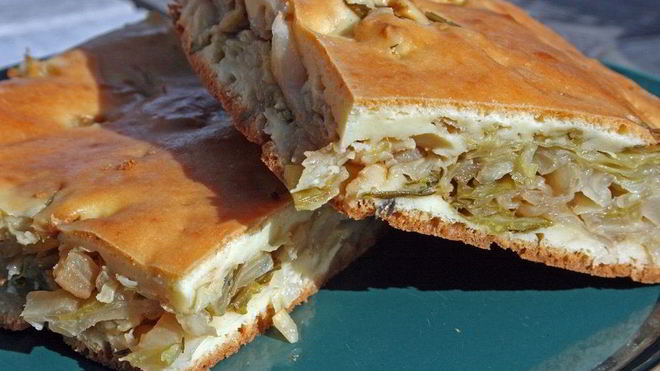 Рецепт Сметанный пирог с капустой