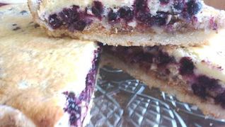 Рецепт Теплый черничный пирог