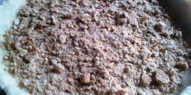 Рецепт теплый черничный пирог