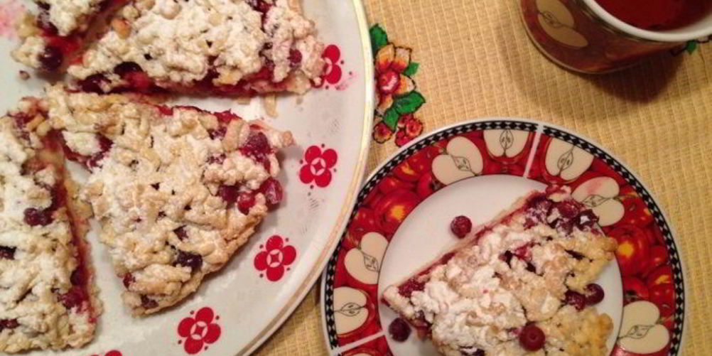 Рецепт тертый пирог с джемом