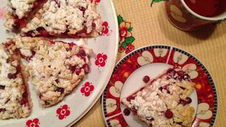 Рецепт Тертый пирог с клюквой