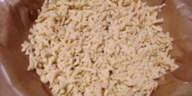 Рецепт тертый пирог с клюквой