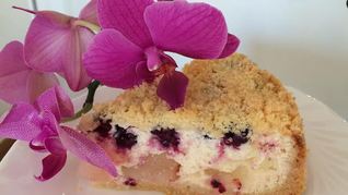 Рецепт Творожный пирог с нектаринами