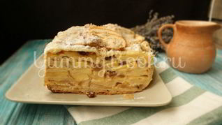 Рецепт Яблочный пирог из слоеного теста