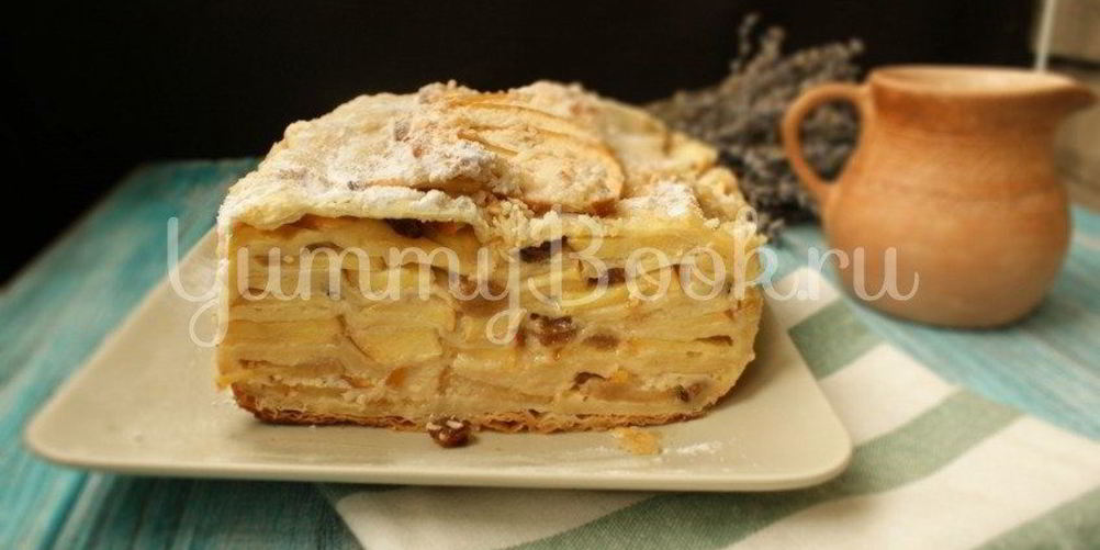 Как приготовить яблочный пирог из слоеного теста