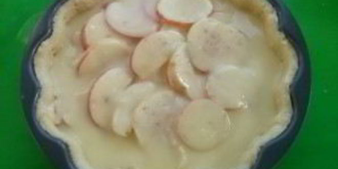 Рецепт яблочный пирог со сметанной заливкой