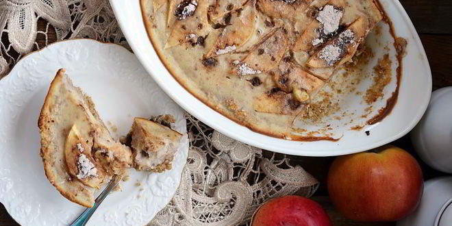 Рецепт заливной яблочный пирог