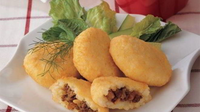 Рецепт Картофельно-рисовые пирожки с начинкой