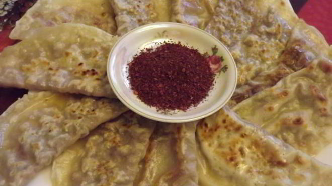 Рецепт Кутабы с тыквой и с мясом