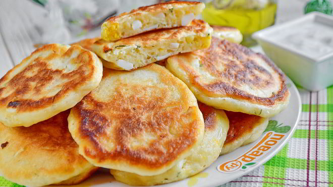 Рецепт Ленивые пирожки с зеленым луком и яйцом