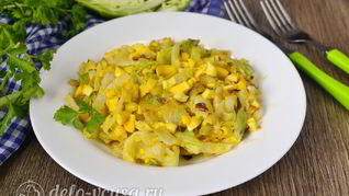 Рецепт Начинка для пирожков с капустой и яйцом