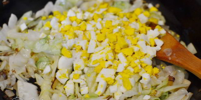 Рецепт начинка для пирожков с капустой и яйцом