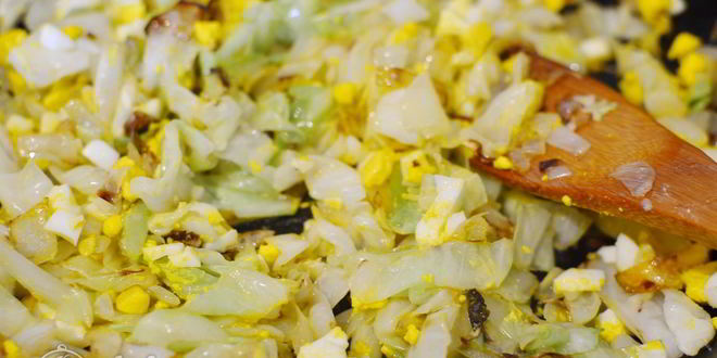 Рецепт начинка для пирожков с капустой и яйцом