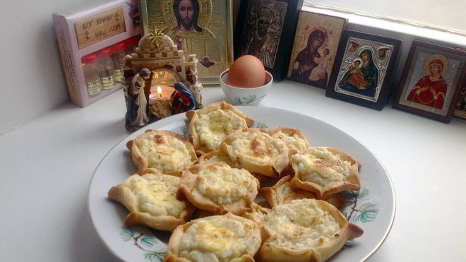 Рецепт Пасхальные греческие пирожки Калицуния