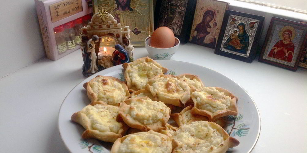 Как приготовить пасхальные греческие пирожки калицуния
