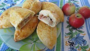 Рецепт Пирожки из бездрожжевого теста с яблочной начинкой