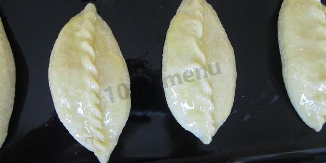 Рецепт пирожки из бездрожжевого теста с яблочной начинкой