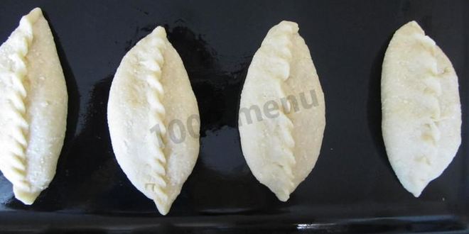 Рецепт пирожки из бездрожжевого теста с яблочной начинкой