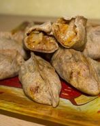 Пирожки из ржаной муки с капустой в духовке