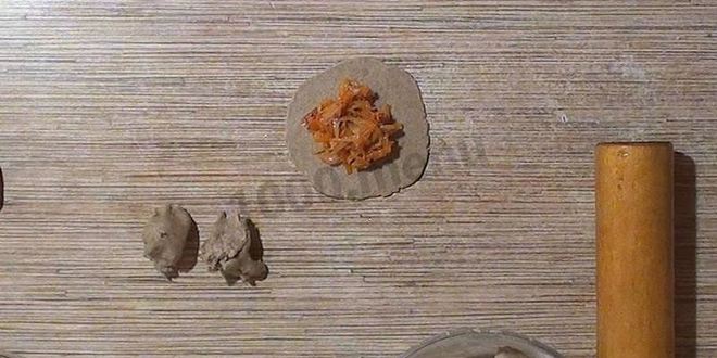 Рецепт пирожки из ржаной муки с капустой в духовке