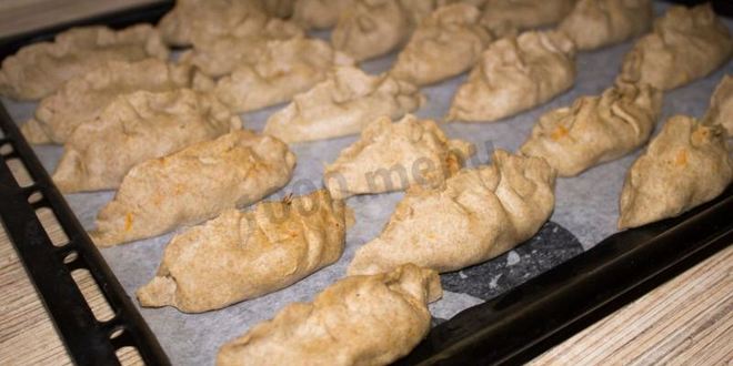 Рецепт пирожки из ржаной муки с капустой в духовке