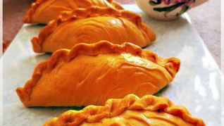 Рецепт Пирожки из слоеного теста с творожной начинкой