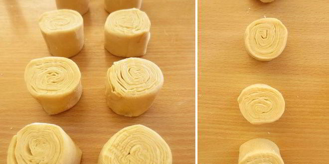 Рецепт пирожки из слоеного теста с творожной начинкой