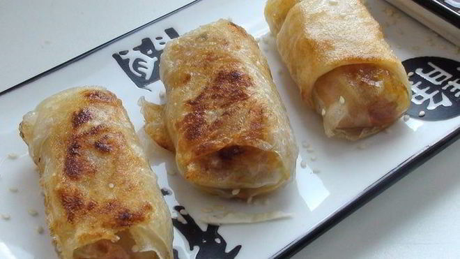 Рецепт Пирожки по-китайски в рисовой бумаге