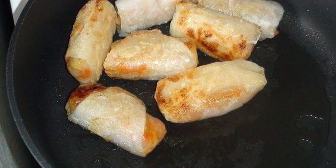 Рецепт пирожки по-китайски в рисовой бумаге