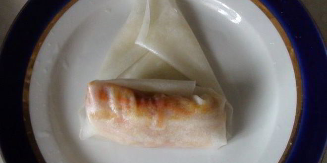 Рецепт пирожки по-китайски в рисовой бумаге