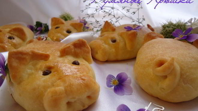 Рецепт Пирожки Румяные Хрюшки